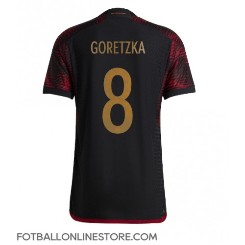 Billige Tyskland Leon Goretzka #8 Bortetrøye VM 2022 Kortermet